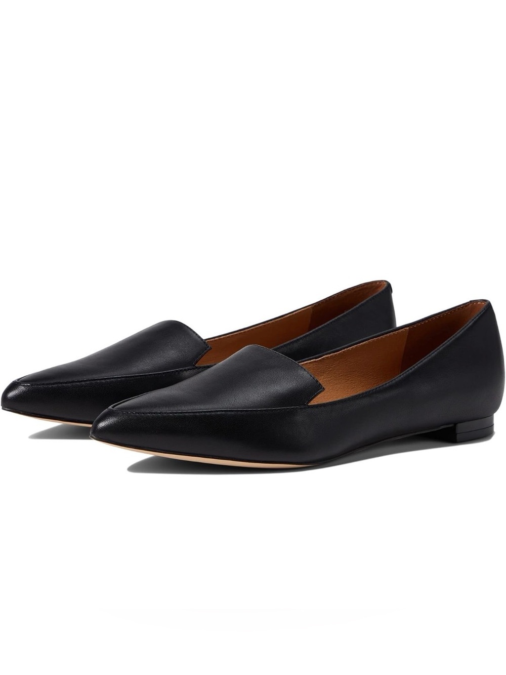 Nine West Black Pointed Toe Flats, Size 7.5